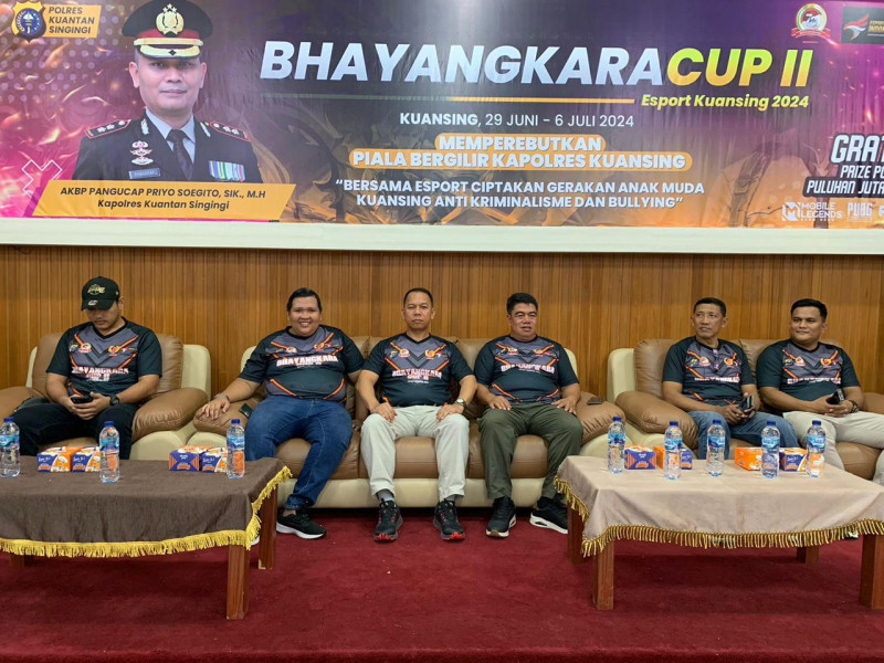 Peringati Hari Bhayangkara ke-78,   Polres Kuansing Gelar Turnamen   Bhayangkara Cup II E-Sport Kuansing 2024