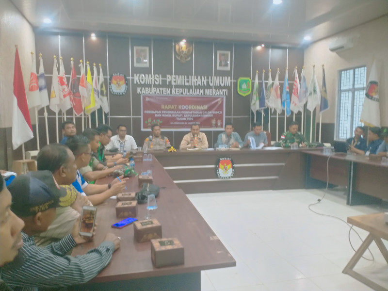 KPU Gelar Rapat Koordinasi Penerimaan Calon Bupati Dalam Proses Pendaftaran.