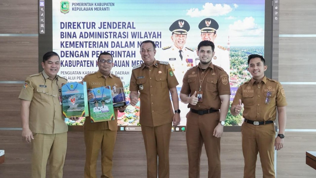 Wabup Muzamil Bahas Penegasan Batas Wilayah Kepulauan Meranti, Kemendagri Beri Arahan Pengusulan Hak DBH