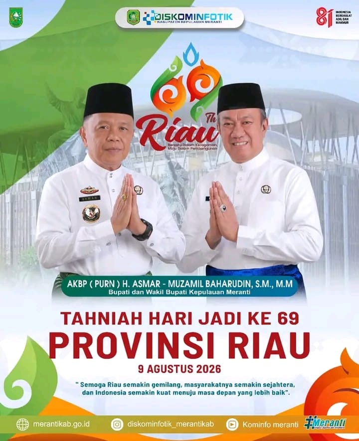 HUT Riau Dari Bupati dan Wakil Bupati Meranti