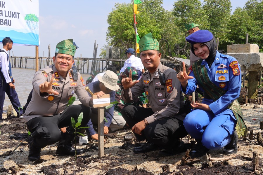 Hari Mangrove Sedunia 2026 Kapolres Kepulauan Meranti Tegaskan Pelestarian Lingkungan Tanggung Jawab Bersama.