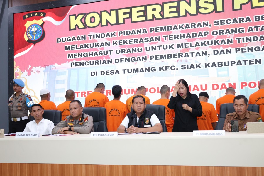Polda Riau Tetapkan 13 Tersangka Terkait Kerusuhan di PT. SSL Siak