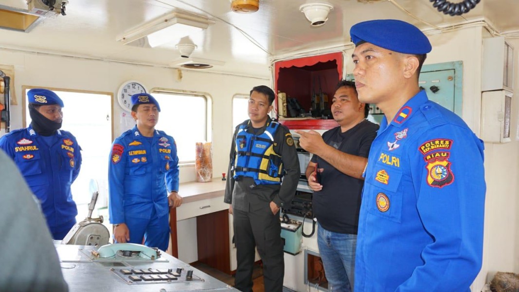 Satpolairud Polres Meranti Gandeng Karantina Gelar Patroli Tingkatkan Pengawasan Laut