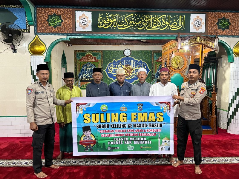 Pesan Kantibmas Tersampaikan Lewat Jalur Subuh Keliling Polres Meranti
