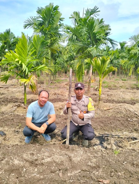 Polsek Merbau Lakukan Pengecekan Lahan Jagung Pipil di Desa Bandul, Dukung Swasembada Pangan Nasional