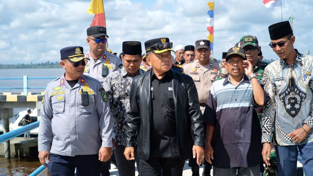 Di Resmikan Bupati Asmar Pelabuhan Desa Penyagun Rangsang Resmi Beroperasi