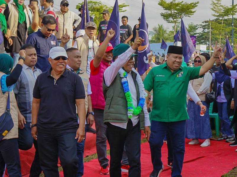 H Katan Turun Gunung, Kampanyekan Langsung Pasangan Asmar-Muzamil