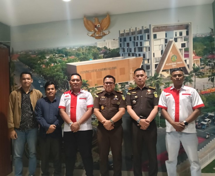 Pemuda Lira Riau Audensi dengan Kejati Riau Siap Bersinergi Memberantas Korupsi di Riau.