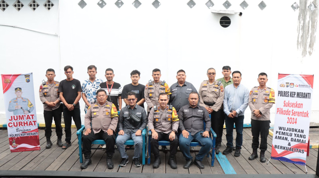 JMSI Meranti Gelar Jumat Curhat  Bersama Polres Meranti di SatPol Airud Tebing Tinggi