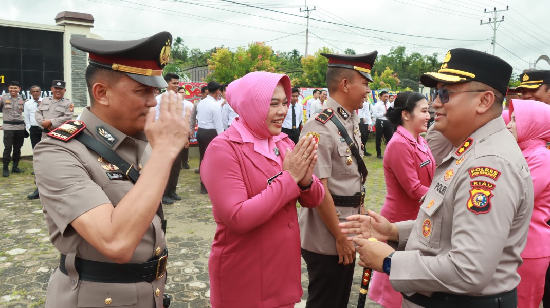 AKBP Aldi Pimpin Sertijab 11 Pejabat Polres Meranti