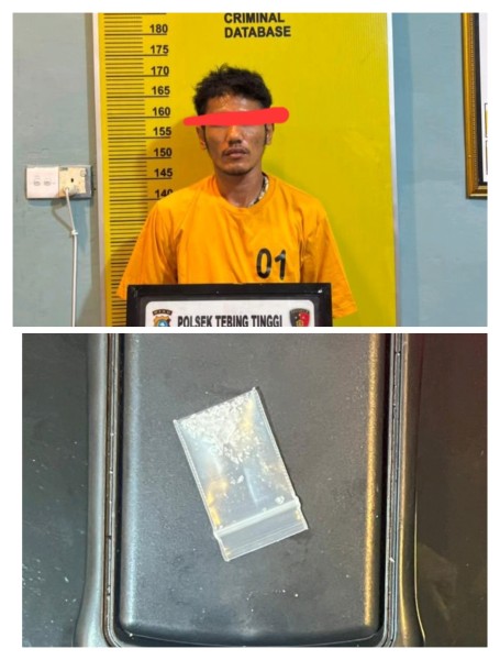 Polsek Tebing Tinggi Bekuk Pengedar Shabu 5,55 Gram Di Selatpanjang Timur