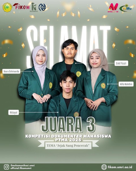 Mahasiswa Fikom Umri Sabet Juara 3 Nasional Lewat Dokumenter 