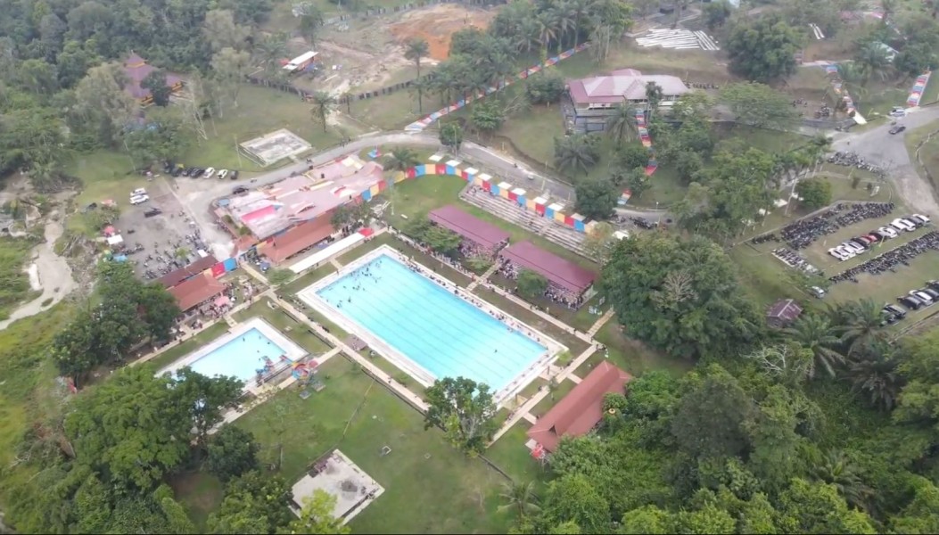 Jelang Libur Idul Fitri, Kawasan Stanum Bangkinang Makin Dipercantik