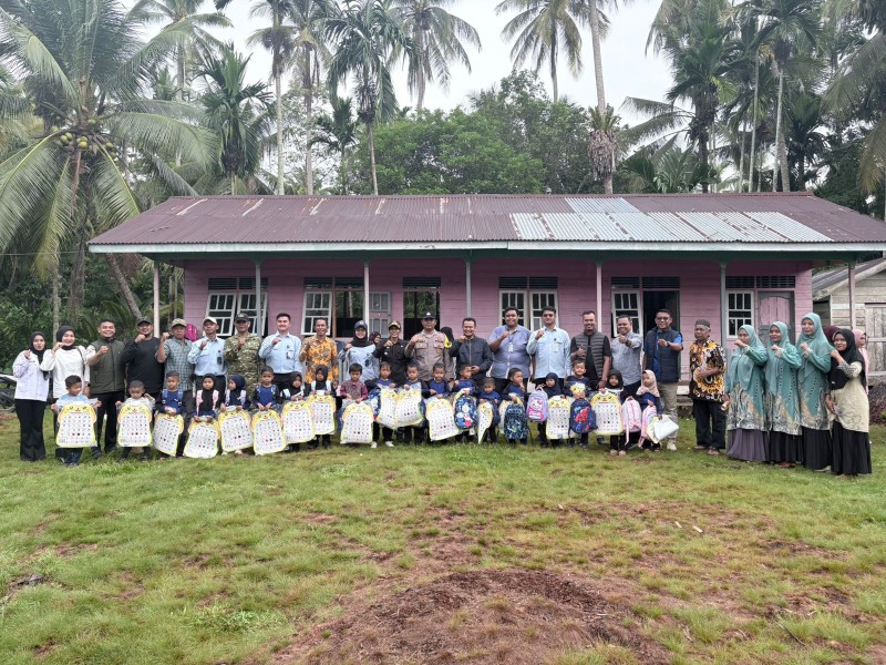 Korwil BGN Kepulauan Meranti Apresiasi Aksi Sosial Yayasan Cahaya Bintang Abadi untuk Anak TK di Nipah Sendanu
