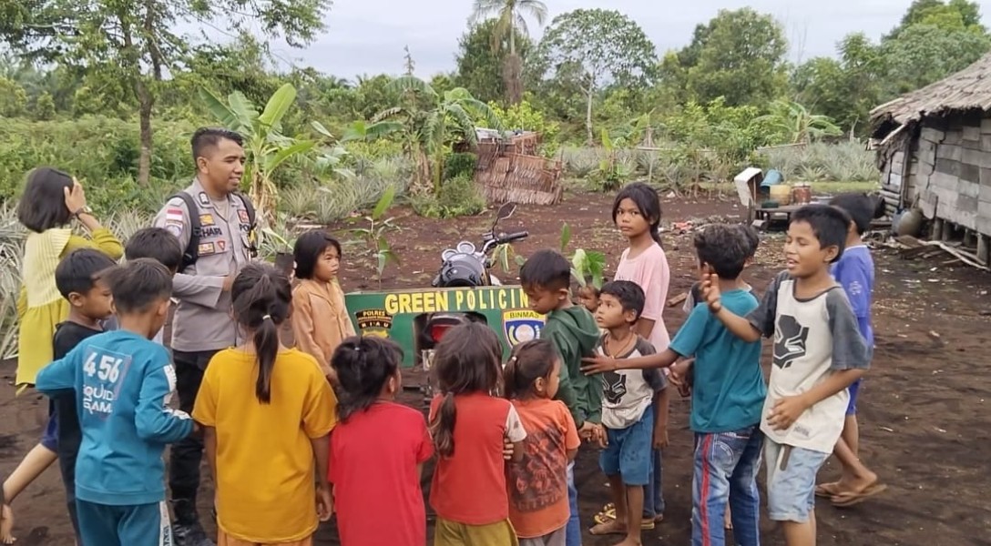 Program Green Policing Polres Meranti Selamatkan Anak Pulau Hijaukan Rangsang