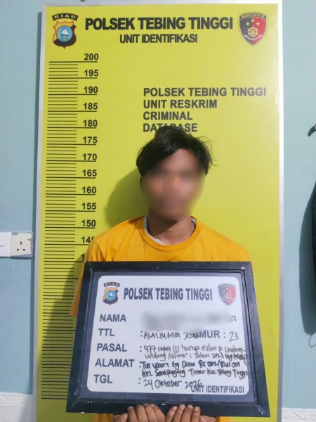 Terduga Pembobol Rumah di Banglas Ditangkap Polsek Tebingtinggi