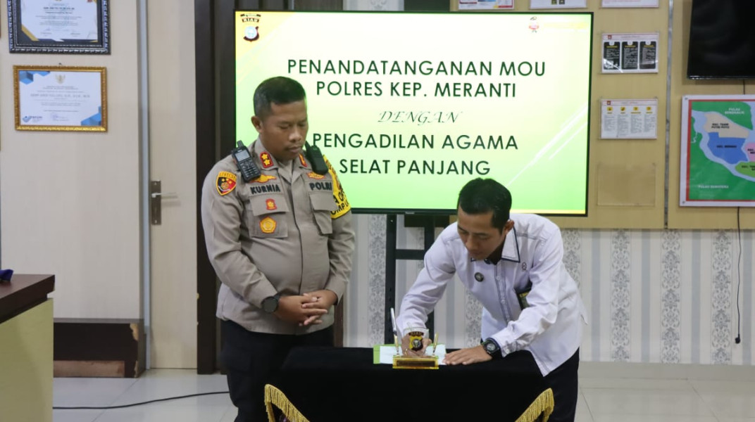 Terima Kunjungan Ketua Pengadilan Agama Selatpanjang, Kapolres ajak sukseskan Pilkada & Netralitas