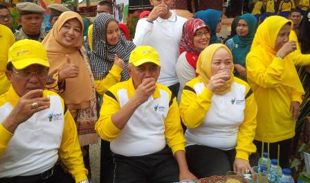 Gubernur Riau Arsyadjuliandi Rachman mendorong warganya membudayakan minum jamu gendong