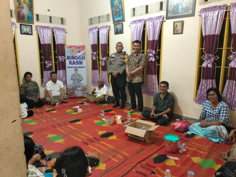 Giat Minggu Kasih Polres Meranti :  Galang Kesatuan dengan Bersama Paguyuban Suku Batak Selatpanjang
