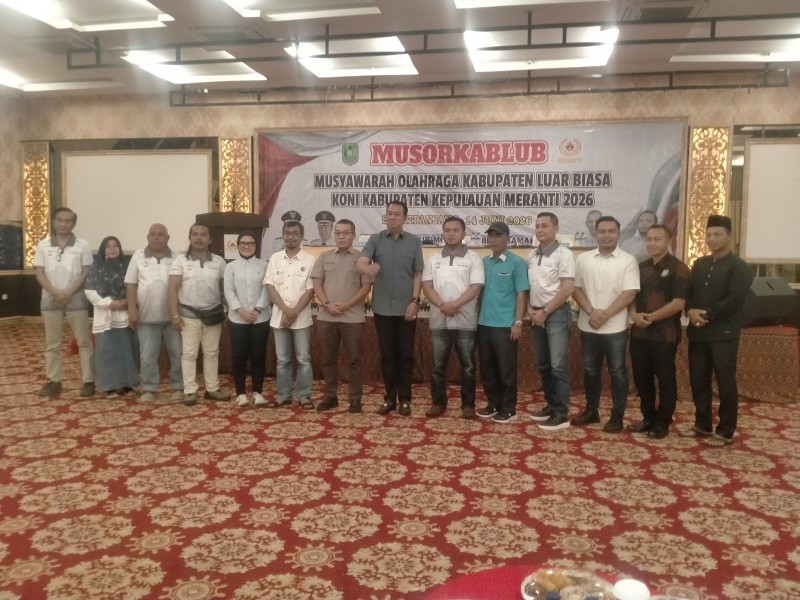 Musorkablub KONI Meranti 2026 Digelar, Wabup Muzamil Ajak Pengurus Fokus Cetak Prestasi Atlet